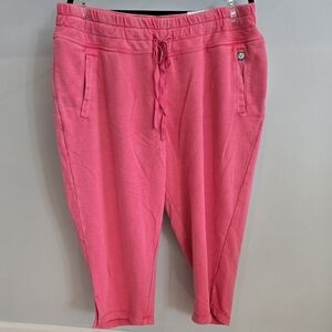 Lane Bryant Cropped Sweatpants Coral Pink NWT Size 18/20